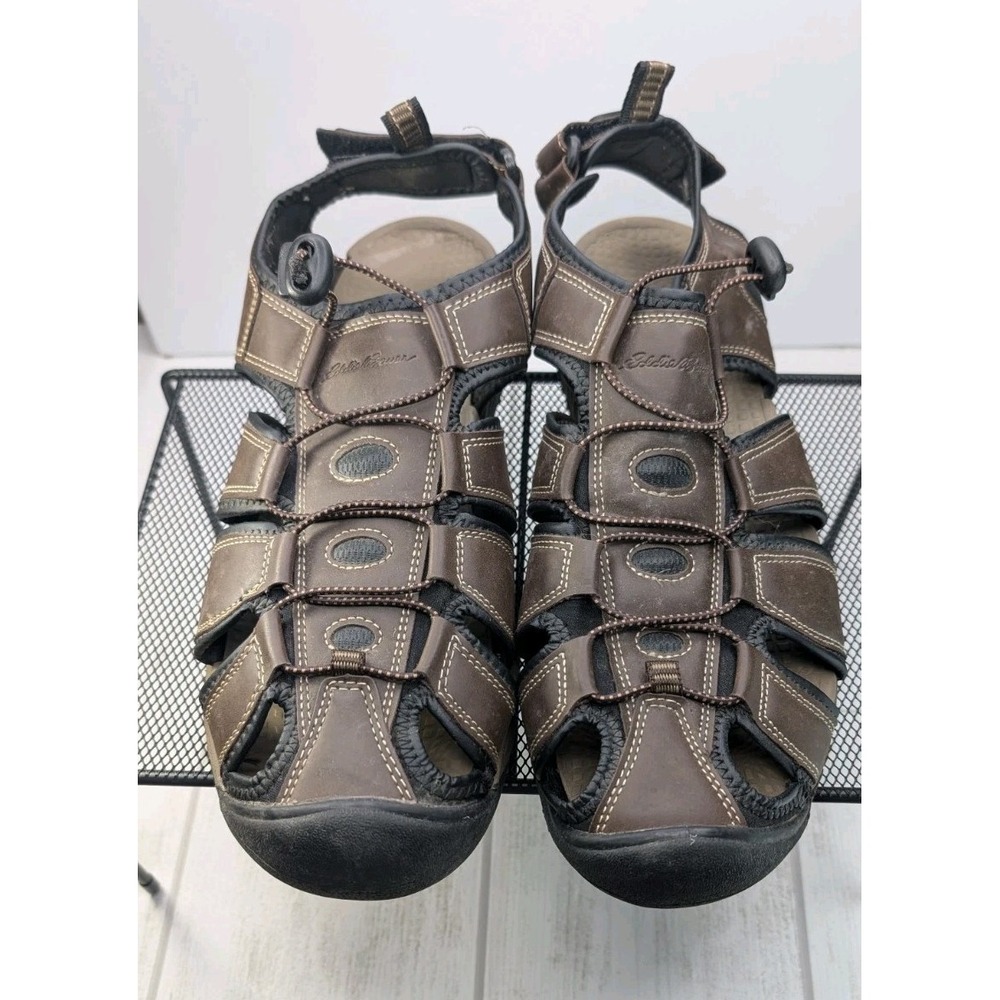 EDDIE BAUER Men's Meridian Brown Bump Toe Sandal Size 12M